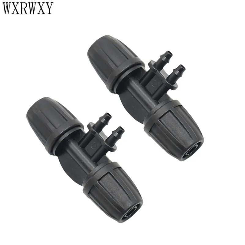 

Garden hose 8/11 to 4/7 hose reducing tee barb Splitters 4 Way 3/8 to 1/4 Thread Lock Barbed Connector 50pcs