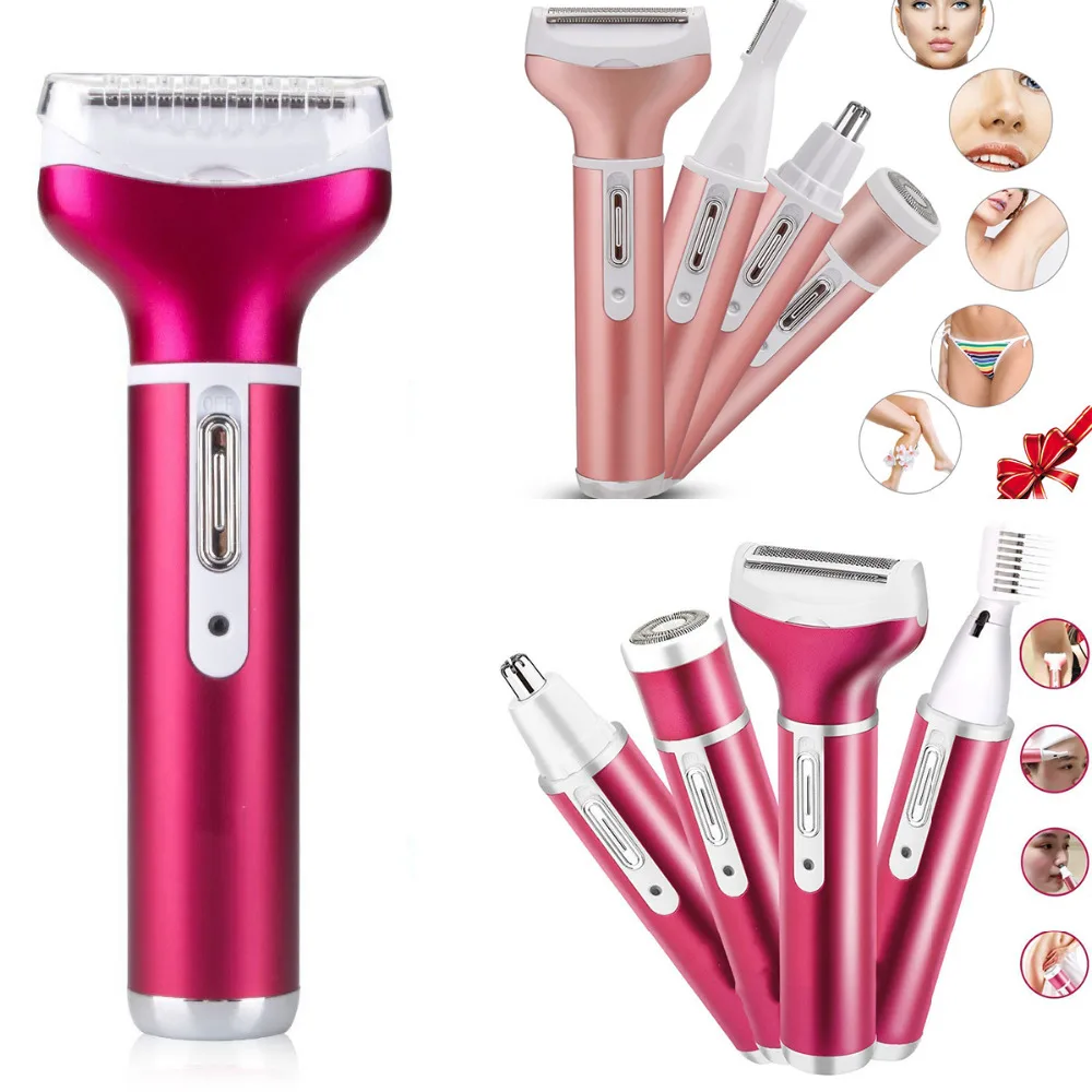 4 IN 1 Body Shaver Women Face Legs Shavers machine lady hair removal trimmer epilator hair removal set Hair Remover tools