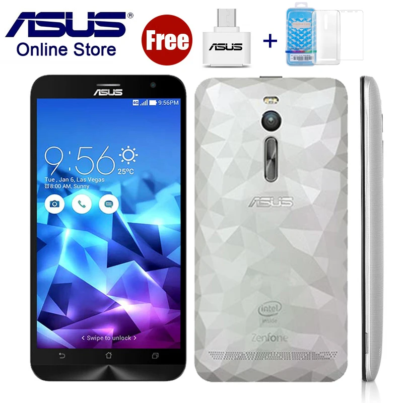 Asus ZenFone 2 ZE551ML ГБ RAM 16 ROM 5.5 дюймов смартфон 4 Г LTE Android 5.0 Четырёхъядерный Intel Z3580 1.8 ГГц