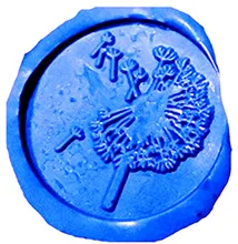 Custom Vintage Dandelion Picture Logo Wedding Invitation Wax Seal Sealing Stamp Sticks Spoon Gift Box Set Kit