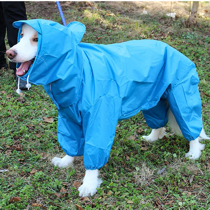 Chubasquero grande para perros Golden chaqueta impermeable para perros, ropa para la lluvia, Mono - AliExpress y jardín