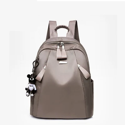 Mochilas mujer новая ткань Оксфорд водонепроницаемый студент сумка Повседневная Рюкзак женские уличные сумка mochila feminina CL05 - Цвет: light gray