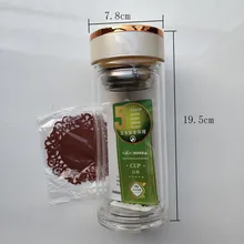 Двухслойная стеклянная чашка, термостойкая стеклянная чашка с изоляцией, рекламная акция, подарок для открытия деятельности 500 мл