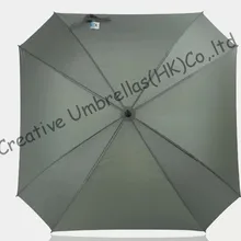 Квадратная форма, большой зонт для гольфа, универсальная специальная форма. Автоматическое открытие 14 мм трубка из стеклопластика и 3,5 мм ребра из стекловолокна, автоматическое открытие