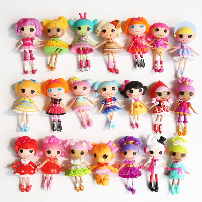 10 шт./лот, 8 см, кукла Lalaloopsy, объемная пуговица, глаза, кукла, фигурка, Brinquedos, лучшая игрушка для детей, для девочек, S1131