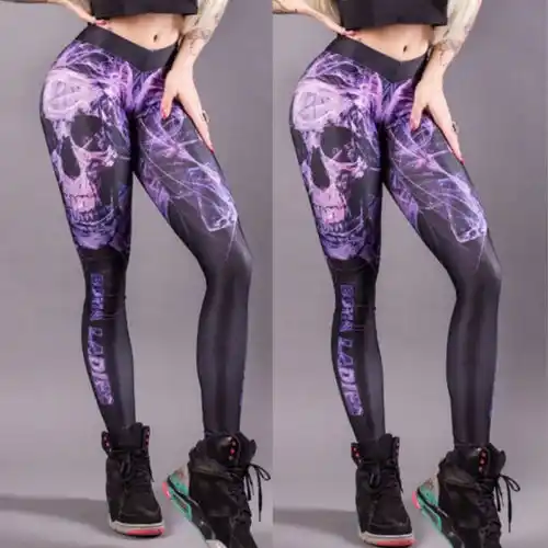 purple jeggings womens
