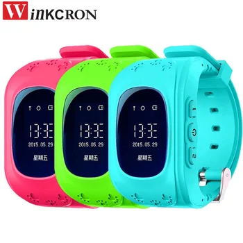 

Mini Kids GPS tracker Watch with SOS Emergency Anti Lost Smart Mobile Phone App Bracelet Wristband 3 colors