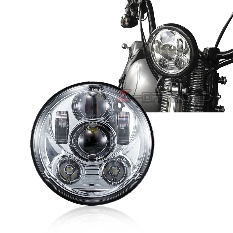 

5 3/4 Motorcycle Projector Headlight 5.75 Inch LED Headlight 45w Round LED Projection Light Headlights For Sportster Dyna FXD
