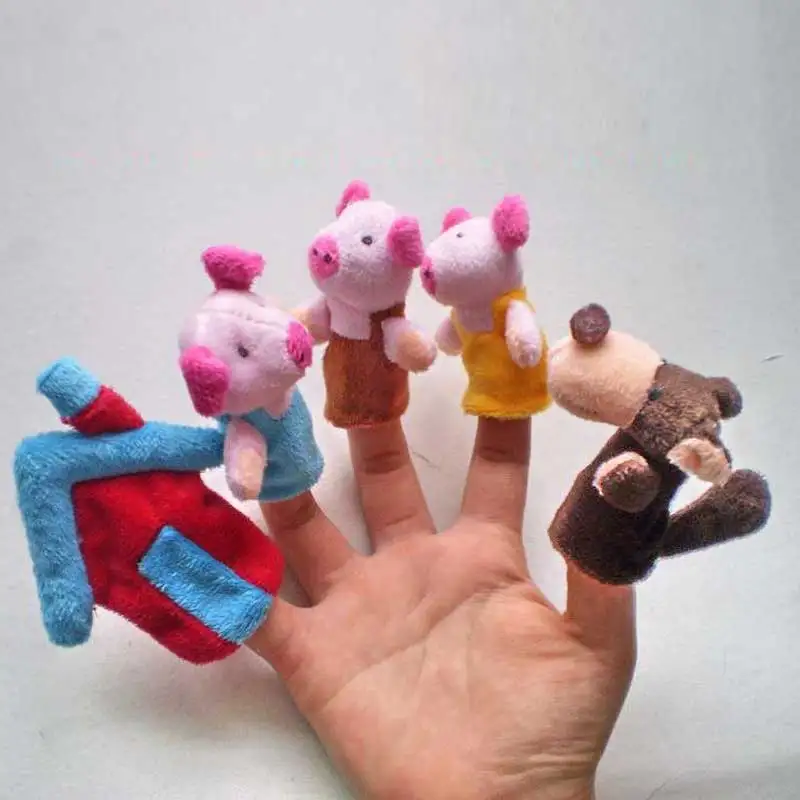 5/8 шт указал Sack сумка пальчиковые куклы Детский стишок сказка Aussie Животные игрушки Детский подарок YJS челнока