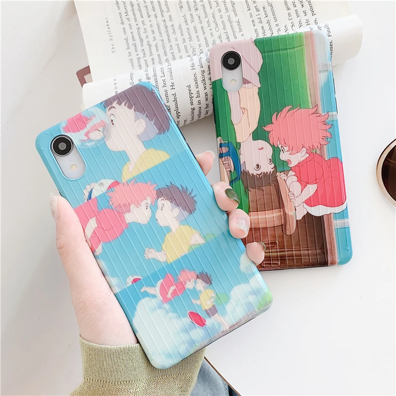 

Cute Cartoon Pattern Phone Case For iphone X XR XS Max For iphone 6 6s 7 8 plus Back Cases Fashion Stripe Touch Soft Cases Coque
