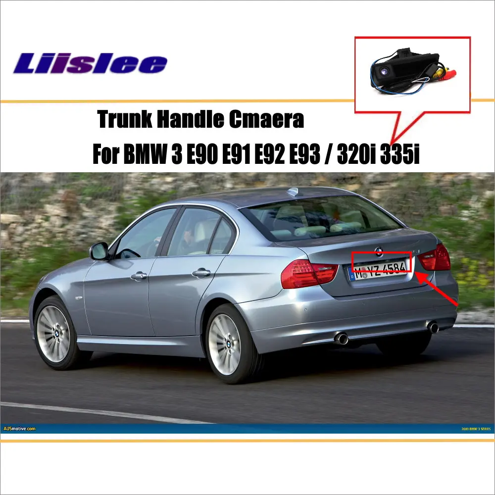 Автомобильная камера заднего вида Parkimg для BMW 3 E90 E91 E92 E93 / 320i 335i HD CCD RCA NTST PAL ручка