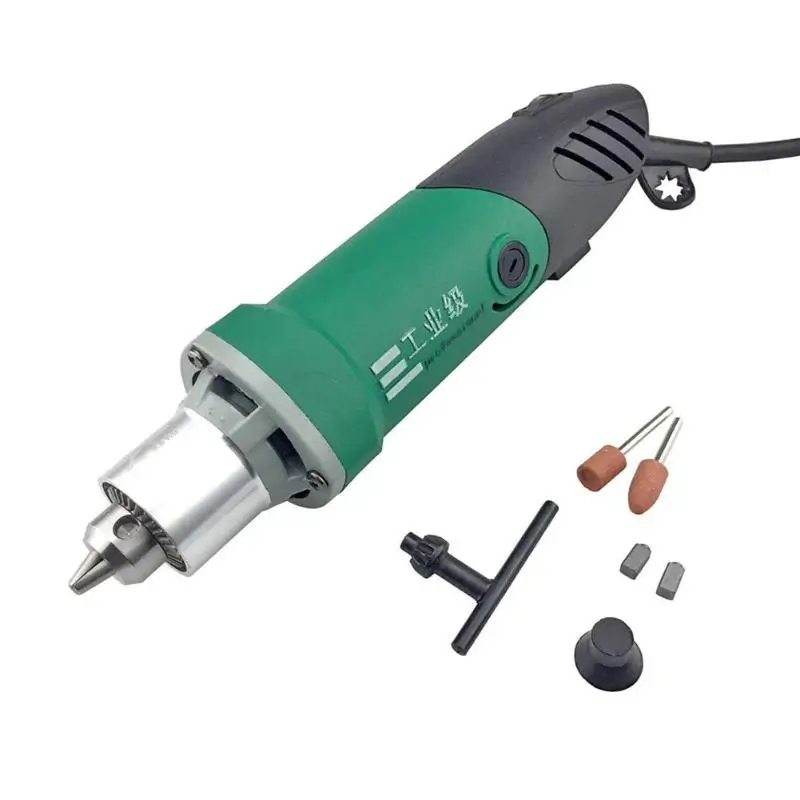 110V US Plug 6 мм 480 Вт высокой мощности мини электрическая дрель гравер с 6 позициями переменной скорости для Dremel вращающихся инструментов с гибким валом - Цвет: 110V US Plug