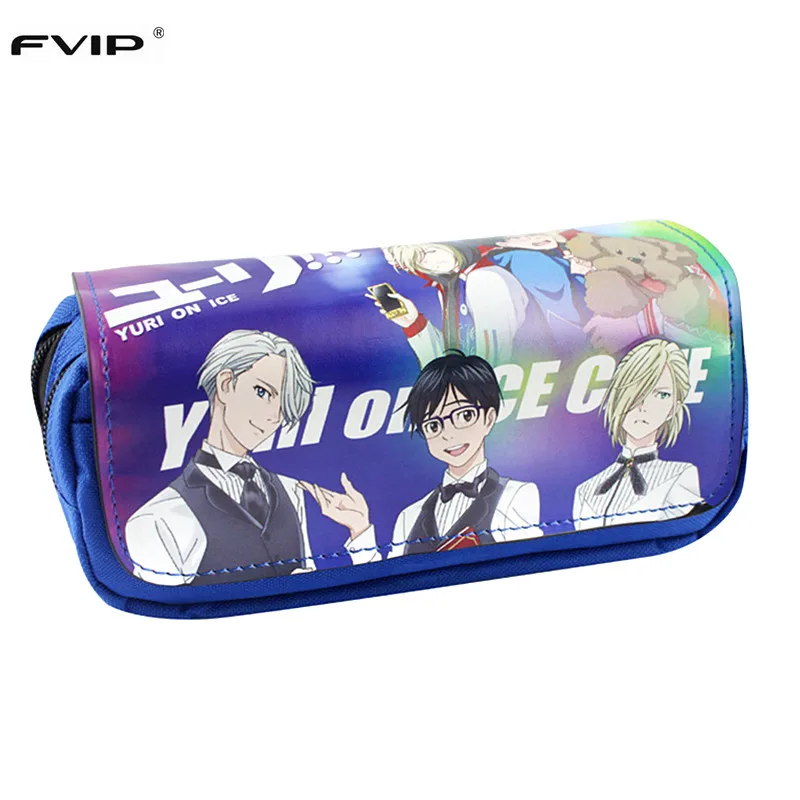 

FVIP Cosmetic Cases Yuri On Ice/Undertale/One Piece/RWBY Makeup Bag School Pencil Pen Case