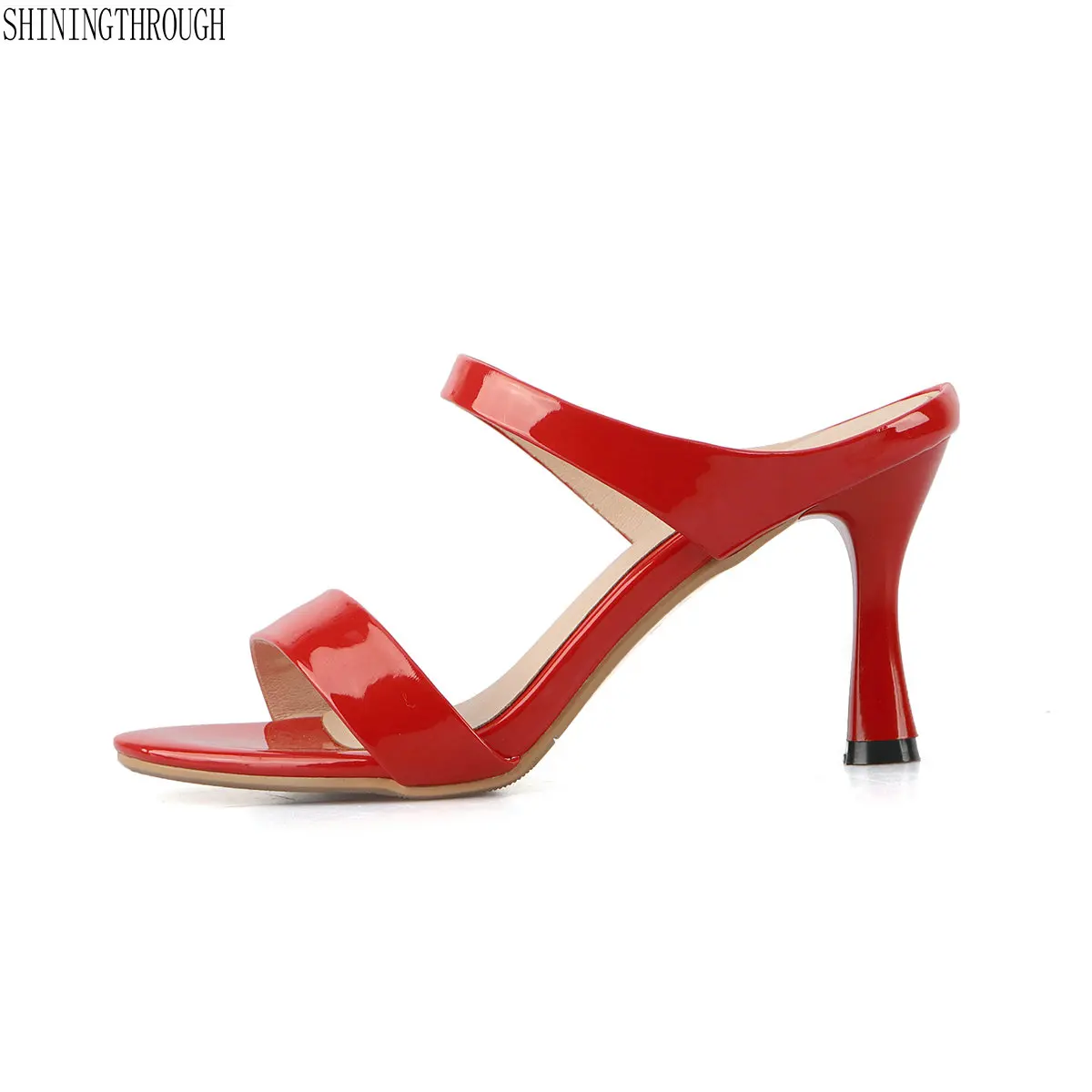 

2019 new arrive women high heels slipper elegant summer shoes ladies dress shoes large size 43