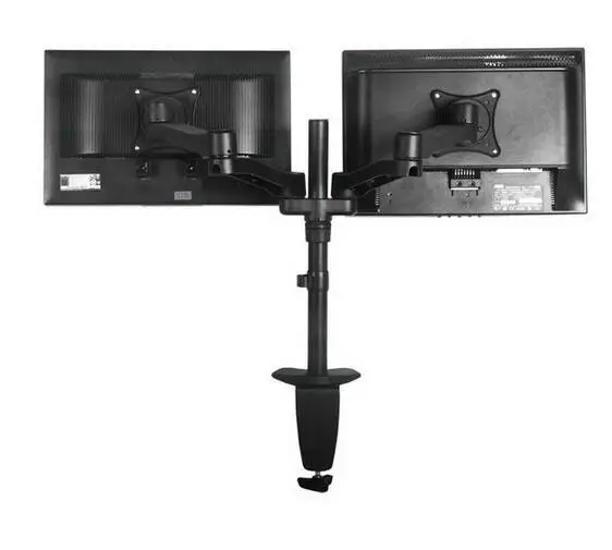 Алюминиевый сплав полный движения двойной экран светодиодный ЖК-дисплей настольная подставка для монитора зажима тв крепление Arm DM1002