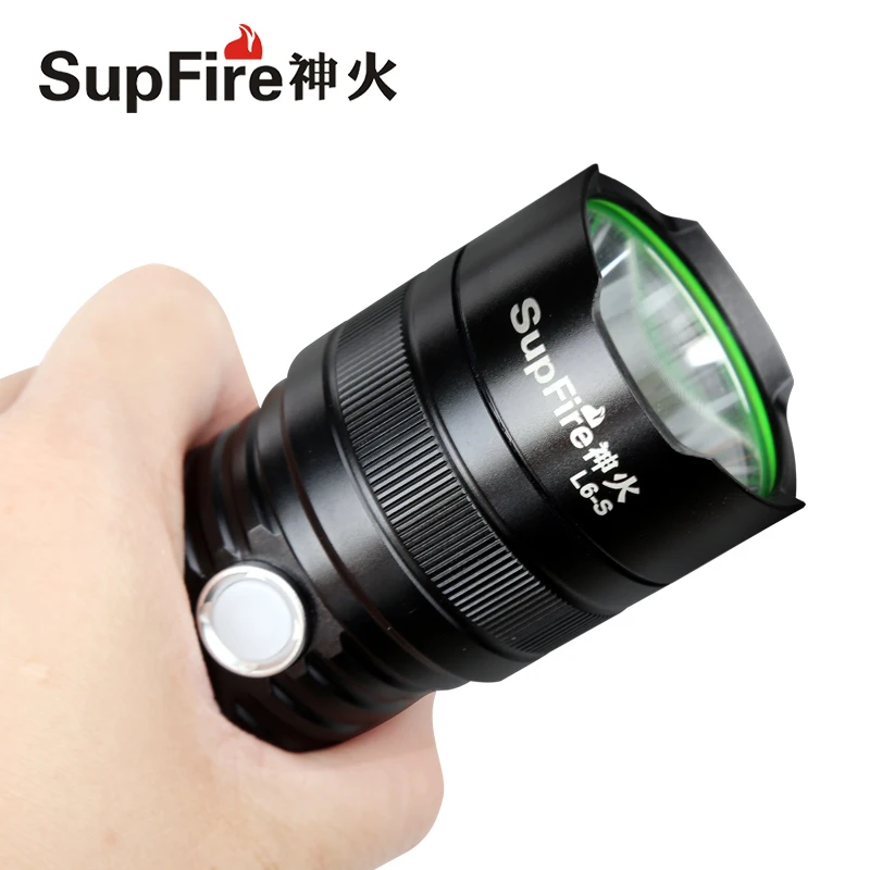 2017 SupFire L6 S 1100Lm CREE T6 5 режимов USB зарядное устройство светодиодный фонарик на 1*18650