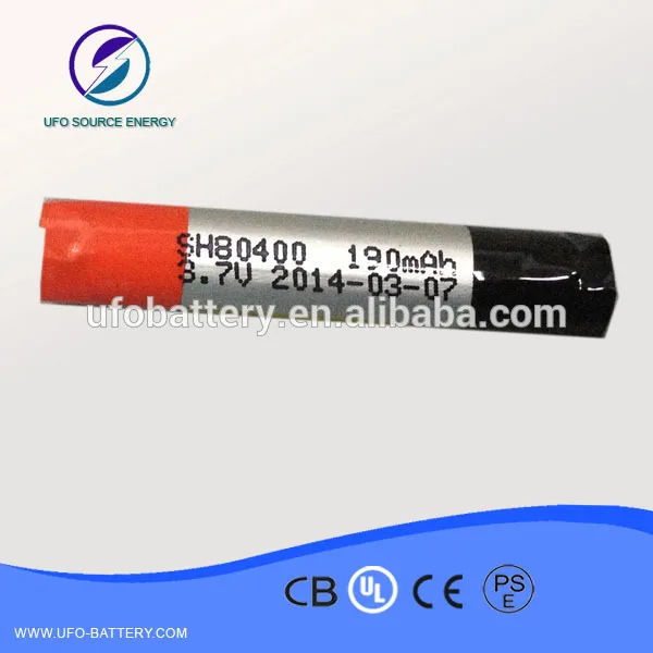 80400 electric toothbrush rechargeable lithium polymer battery 190mAH 3