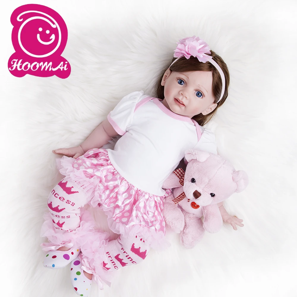 24 &quotсиликоновые виниловые игрушки Reborn Baby Doll для девочек принцесса малыш живые