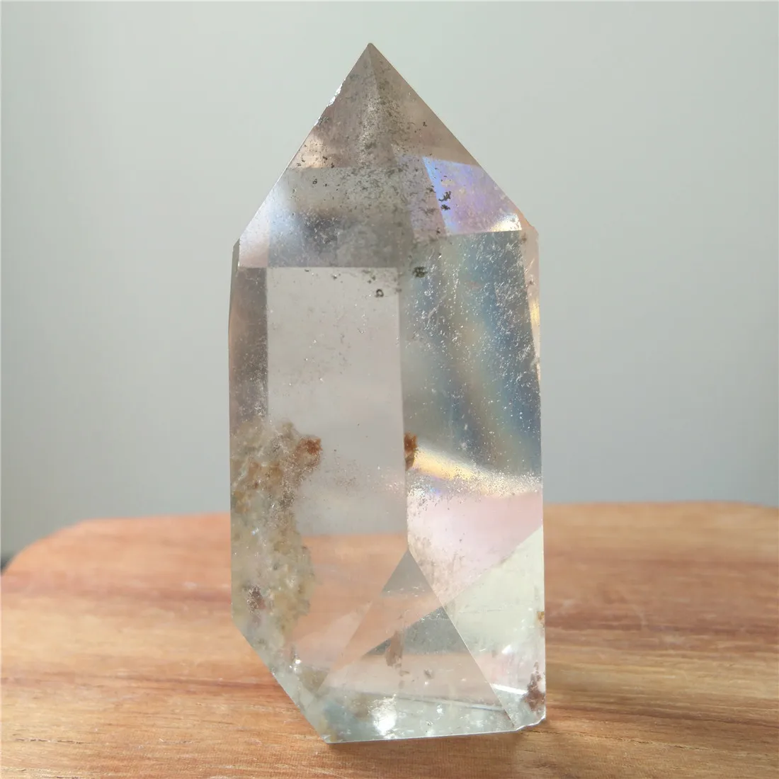 Кристалл призрака точечный камень камни Кристаллы Wicca Cristal Islande Pierre Naturelle Et Cristaux
