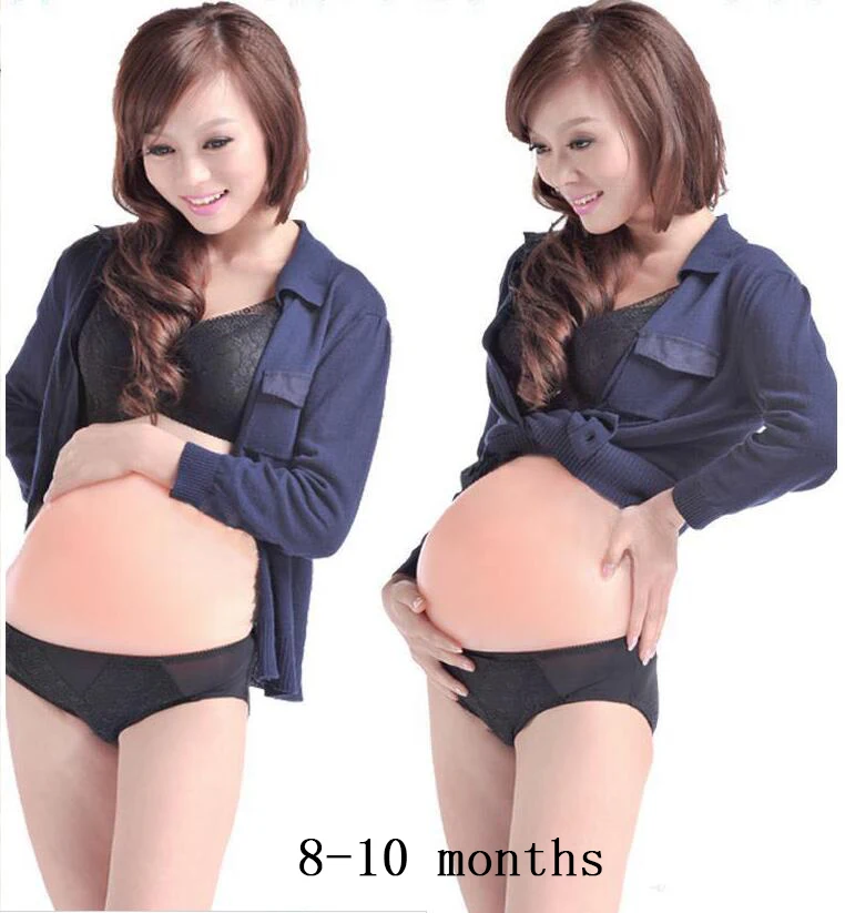 4-10 месяцев/удобный реалистичный силиконовый искусственный живот, поддельный живот для ложной беременности, Трансвестит 1500-4500 г