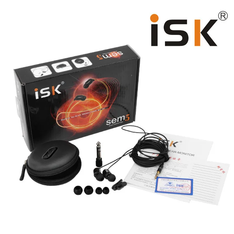 ISK SEM 5 наушники стерео в ухо монитор гарнитура 3 мм Hifi для телефонов компьютеров