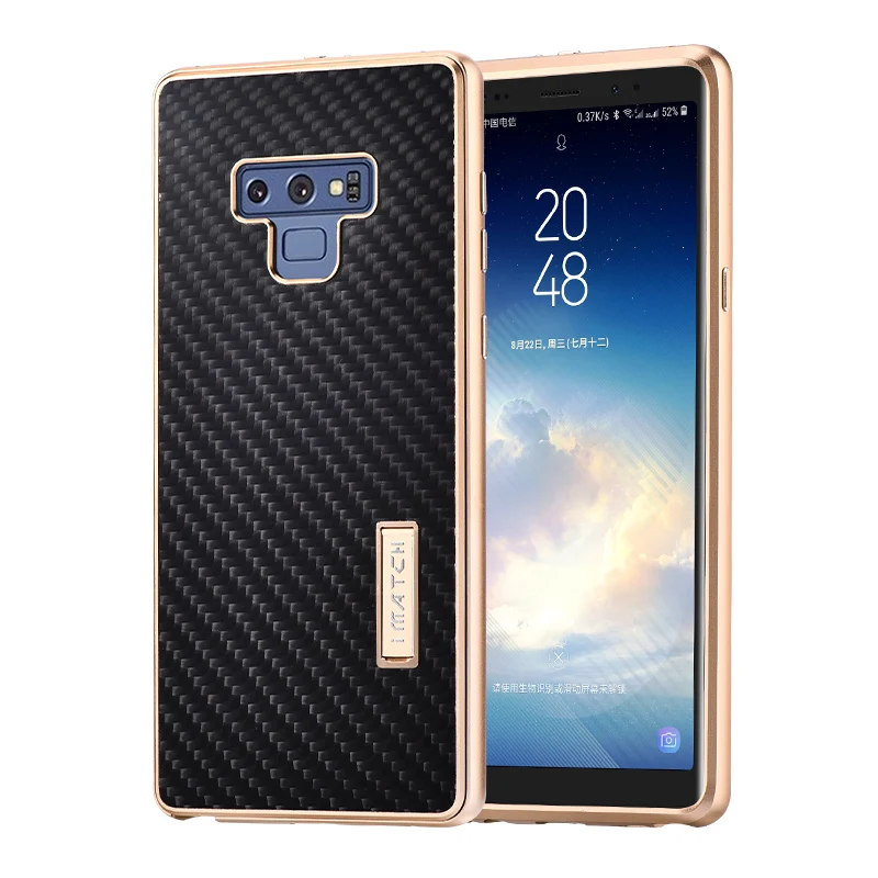 Чехол для Samsung Galaxy Note 9 роскошный металлический алюминиевый бампер защитные чехлы