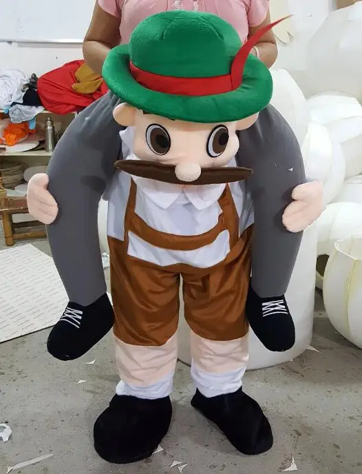 Брюки Lumberjack талисман Забавное платье катание на мне игрушки для переноски