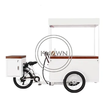 

Solar and freezer outdoor ice cream electric&pedal bike with battery