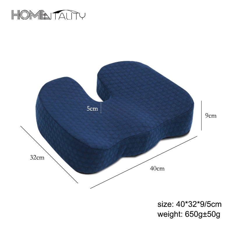 Ортопедическое кресло Memory Foam Coussin эргономичная подушка для сидения при геморрое
