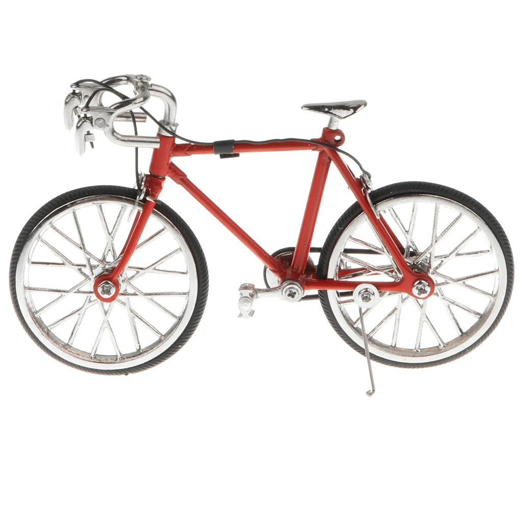 1:16 Scale Alloy Diecast Racing Bike Model Replica Bicycle Cycling Toy Desk Craft Collection Red