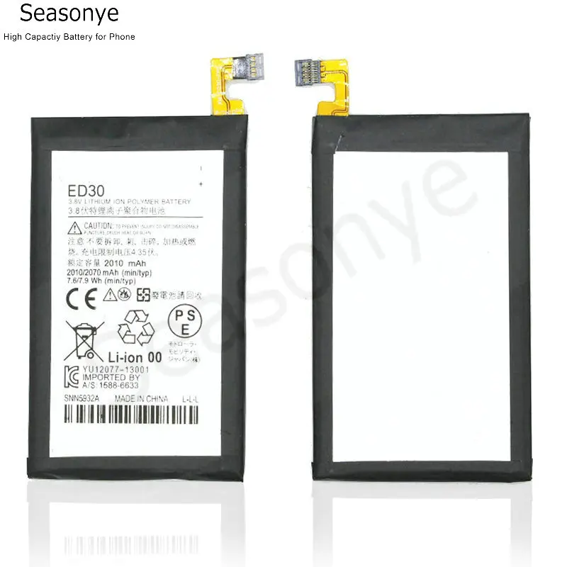 Seasonye 2010mAh / 7.6Wh ED30 ED 30 телефонный сменный литий полимерный аккумулятор для Motorola Moto G