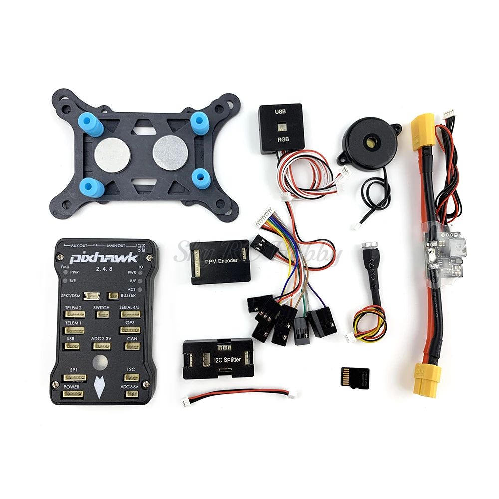 Pixhawk PX4 Autopilot PIX 2.4.8 32 Bit Flight Controller with Safety Switch Buzzer SD Card  (4)