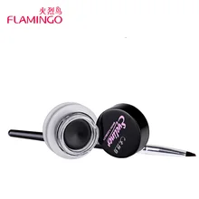 Красота гель подводка для глаз макияж фламинго стойкий мягкий черный пятнистостойкая кремовая подводка Водостойкая Подводка для глаз крем