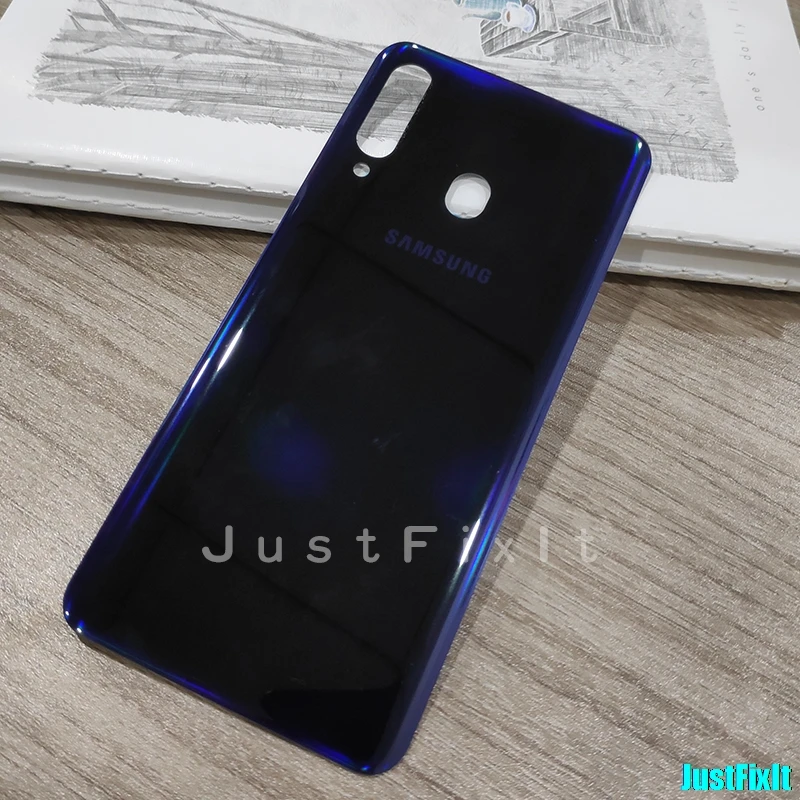 Замените крышку аккумулятора для SAMSUNG Galaxy A60 SM-A605F A605 SM-A605F задняя крышка батарейного отсека дверной чехол для задней части телефона