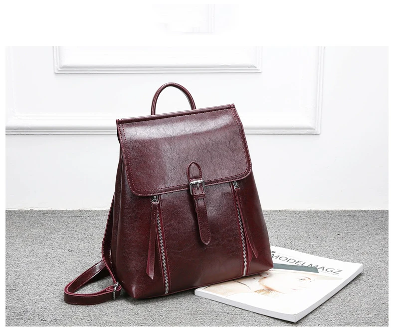 Womens Leather Back Pack Designer Luxury Square Rucksack Fashion Retro Tote Travel Backpack Multifunctional Ladies Shoulder Bags