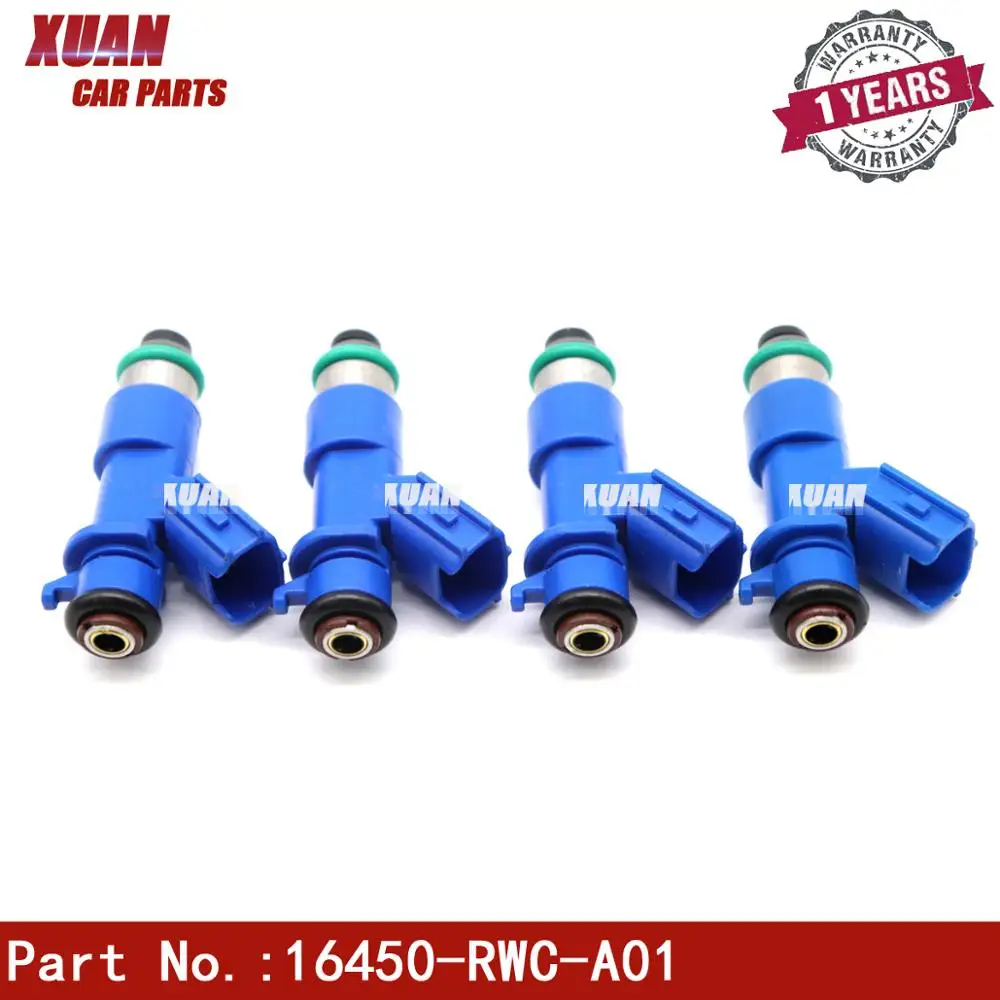 XUAN топливный инжектор 800CC 16450-RWC-A01 для Acura Honda Civic RDX Integra RSX K20 K24 B16 B18 Форсунка двигателя 16450RWCA01