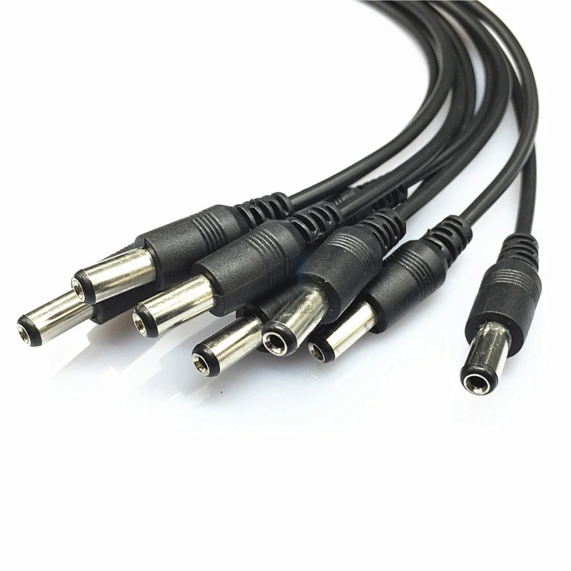 1 для 5 шт. черный строка свет связи Провода dc штекер кабеля 5.5x2.1 мм прокладки запасных Запчасти для огни Строка