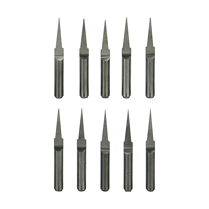 

10pcs 3.175mm V Shape Flat Bottom Knife CNC tools 0.1 0.2 0.3mm engraving bits