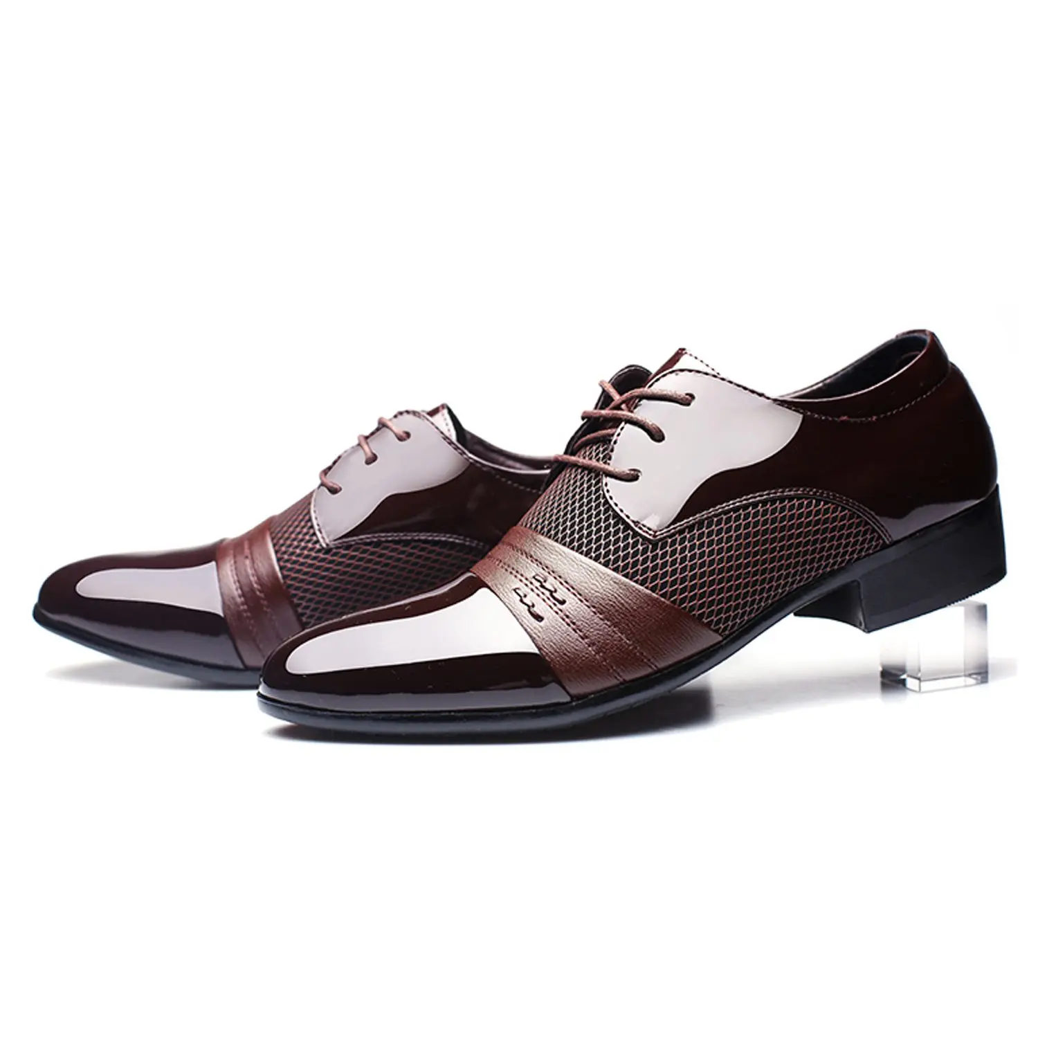 DCOS Classical Fashion Wedding Flats Shoes Men Dress Luxury Men'S Business Oxfords Casual Shoe Black / Brown Leather Derby Sho DCOS Classical Fashion Wedding Flats Shoes Men Dress Luxury Men'S Business Oxfords Casual Shoe Black / Brown Leather Derby Sho