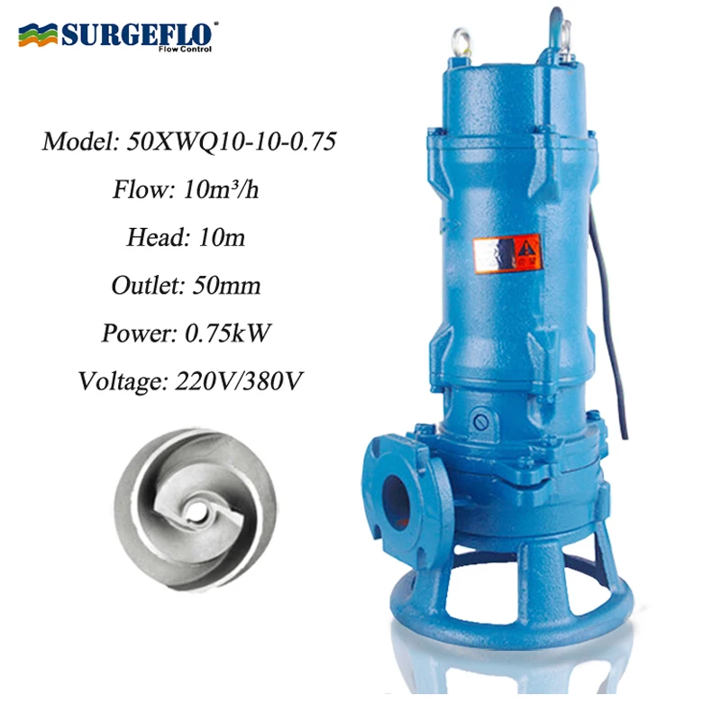 submersible sludge pump non clog sewage submersible sludge pump for