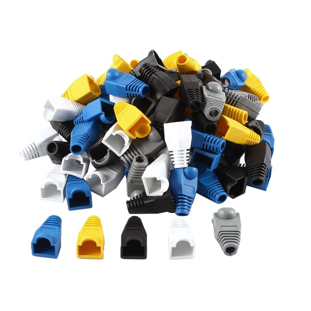 

RJ45 Boot for Cat5e Cat6 Patch Cable networking boot cover rubber boot 100pcs/lot