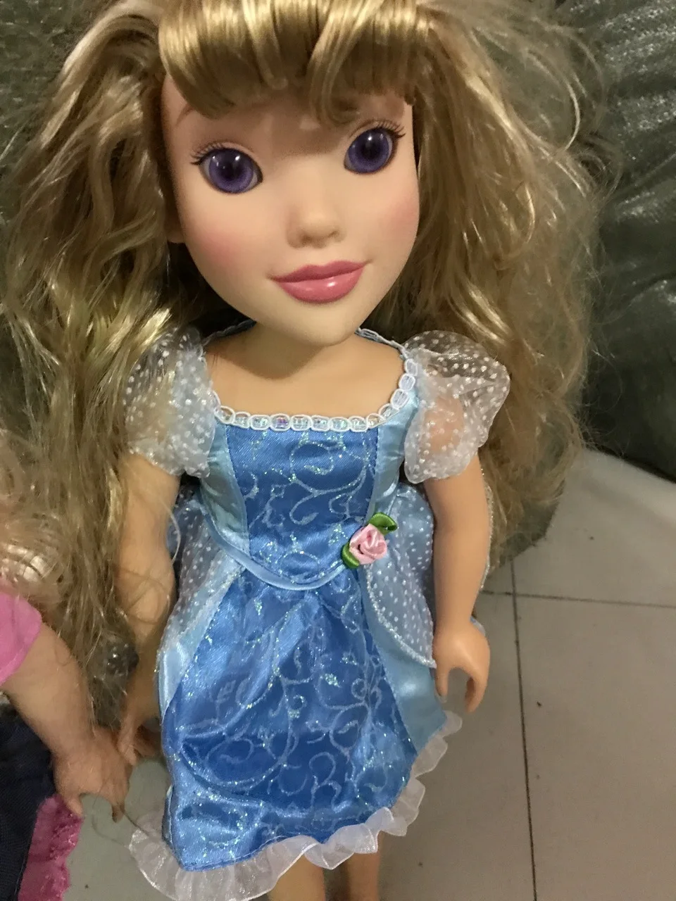 50 см оригинальная большая кукла Золушка Принцесса игрушка стеклянные глаза суставы Принцесса Кукла Коллекция девочка подарок на день рождения