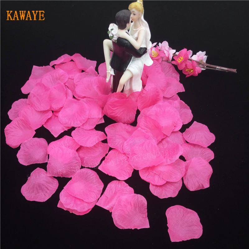 

1000pc/Wedding Accessories Artificial Petals Flowers Rose Petals Wedding And Party Birthday Decoration 21Colors For Choose 5DZ26