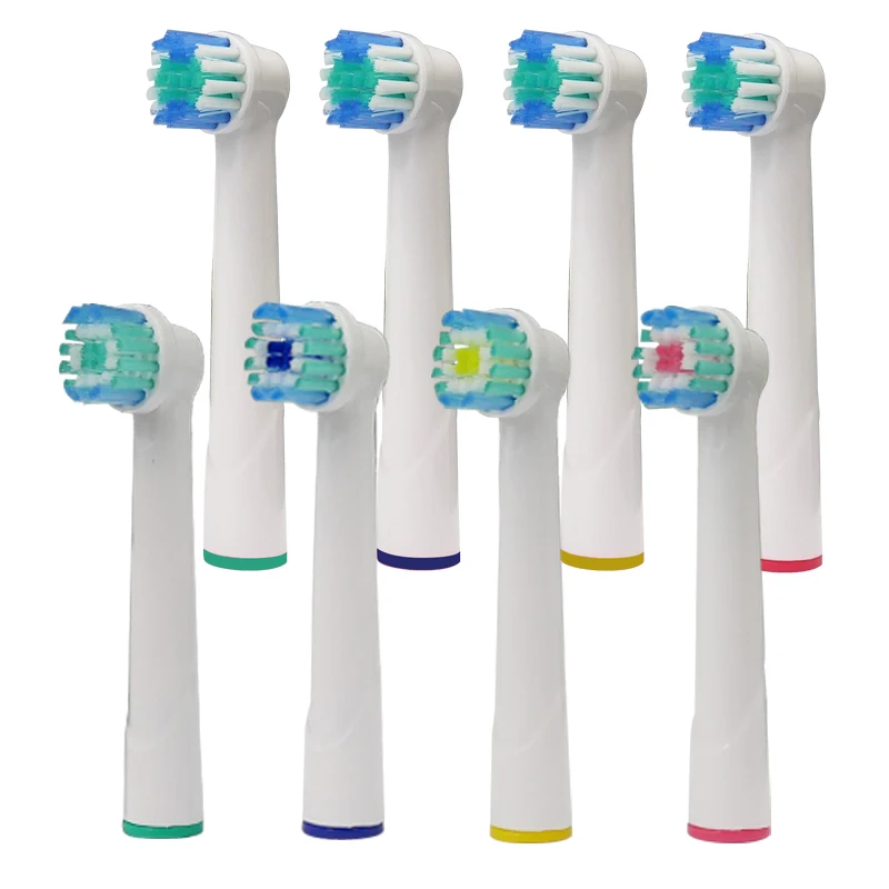 

8PCS Oral B Electric Toothbrush Replacement Heads for Braun Brush Heads Soft Triumph Oral Hygiene Dual Clean Complete 3D Excel