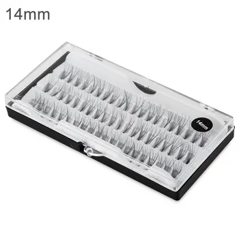 60PC/Set Individual Black Mink Fake False Eyelashes Natural Long Eyelashes Extension Makeup Eye Lashes 8/10/12/14mm