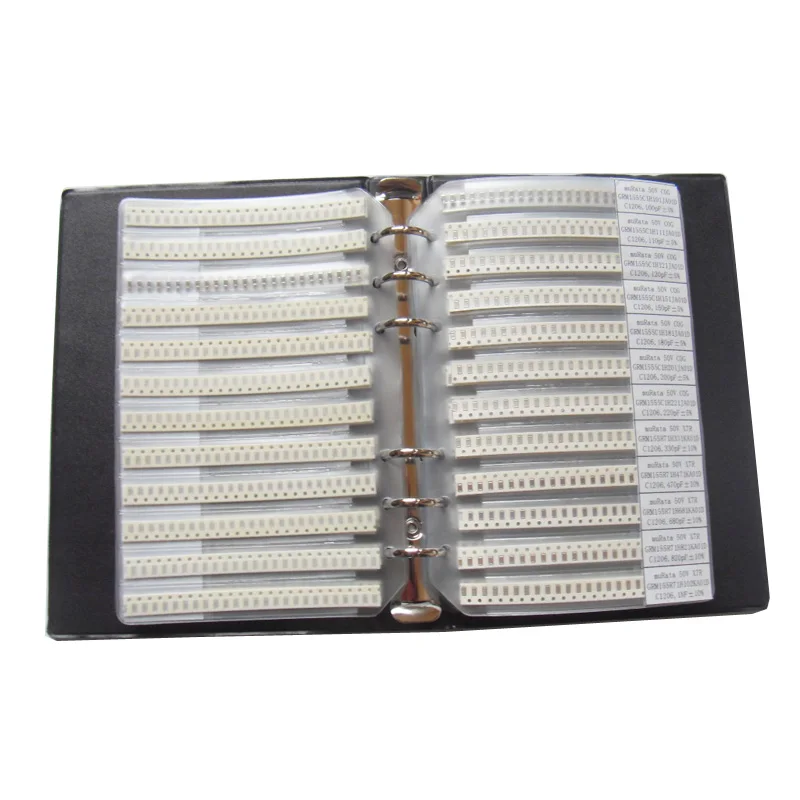 Бесплатная доставка 1206 SMD конденсатор книга для образцов 80 valuesx25 шт. = 2000 0 5 пФ ~ мкФ