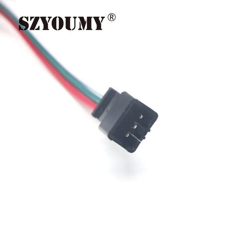 SZYOUMY 8000 шт 12 мм WS2811 полный Цвет светодиодный пиксельный rgb модуль DC5V IP68 Водонепроницаемый точечные лампы для рекламный свет