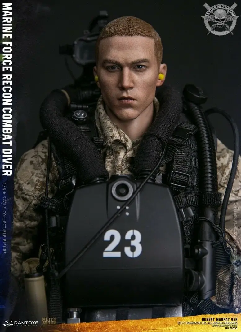 DAMTOYS плотина 1/6 78056 USMC морской силы Рекон боевой DIVER Пустыня MARPAT VER 12 дюймов Коллекционные фигурки