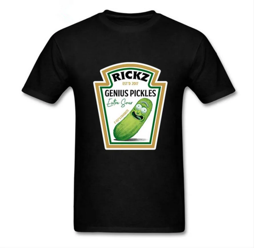 

Original Design Genius pickle rick T shirt men Ricka and morty tshirt punk tops hipster tee shirt Custom t-shirt camisetas