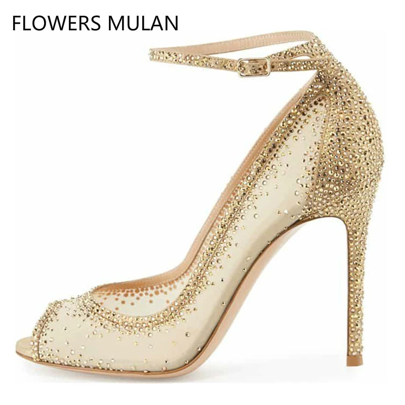nude sequin shoes